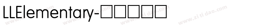 LLElementary字体转换