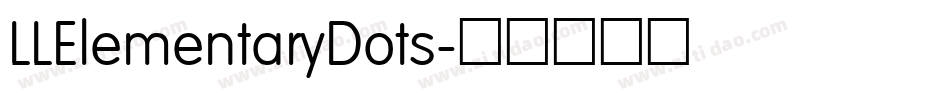LLElementaryDots字体转换