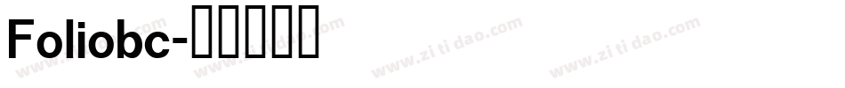Foliobc字体转换