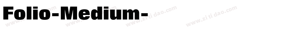 Folio-Medium字体转换