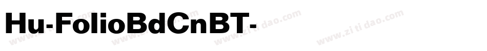 Hu-FolioBdCnBT字体转换