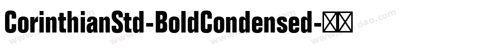 CorinthianStd-BoldCondensed字体转换