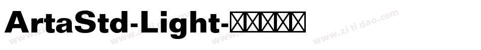 ArtaStd-Light字体转换