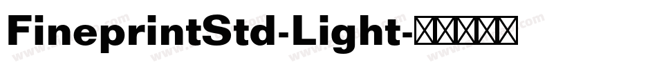 FineprintStd-Light字体转换