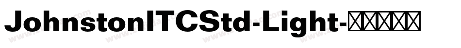 JohnstonITCStd-Light字体转换