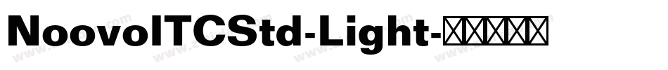 NoovoITCStd-Light字体转换