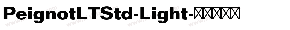 PeignotLTStd-Light字体转换