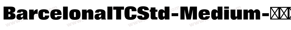 BarcelonaITCStd-Medium字体转换