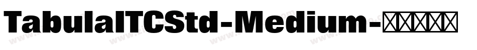TabulaITCStd-Medium字体转换