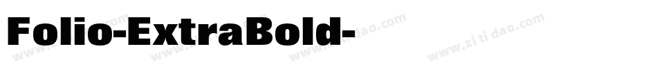 Folio-ExtraBold字体转换