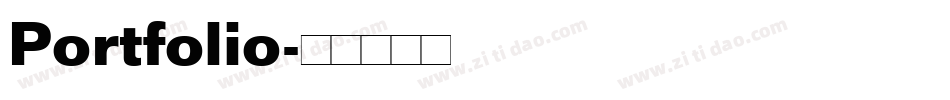 Portfolio字体转换