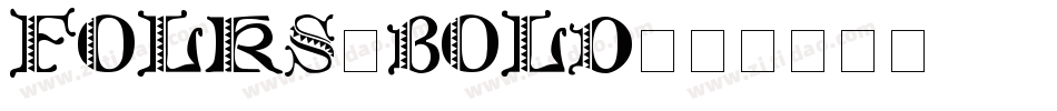 Folks-Bold字体转换