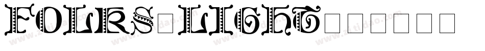 Folks-Light字体转换