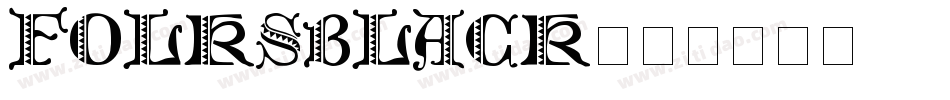 FolksBlack字体转换