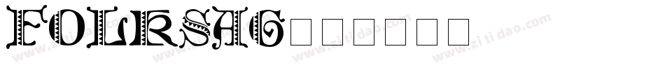 Folksag字体转换