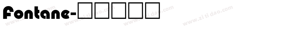 Fontane字体转换