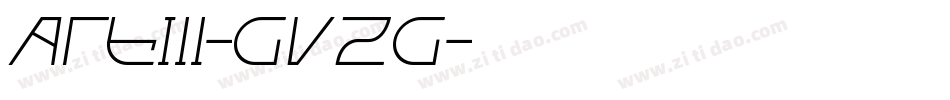 ArtIii-GvzG字体转换
