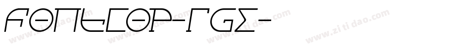 Fontcop-Rge字体转换