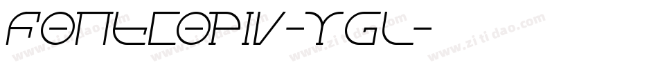 FontcopIv-YgL字体转换