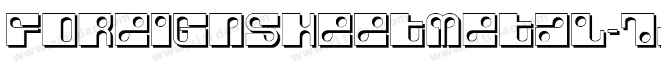Foreignsheetmetal-7jmA字体转换