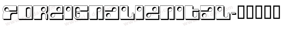 foreignalienital字体转换