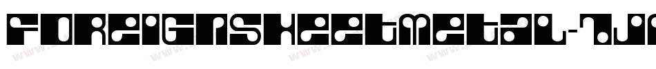 Foreignsheetmetal-7jmA字体转换