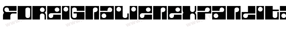 foreignalienexpandital字体转换