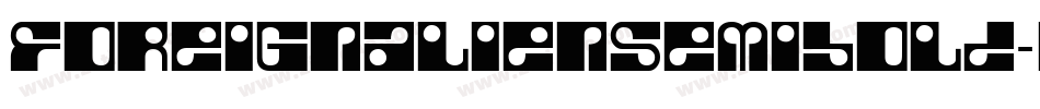 foreignaliensemibold字体转换