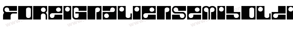 foreignaliensemiboldital字体转换