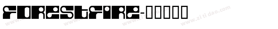 forestfire字体转换