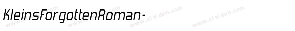 KleinsForgottenRoman字体转换
