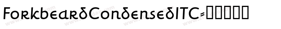 ForkbeardCondensedITC字体转换