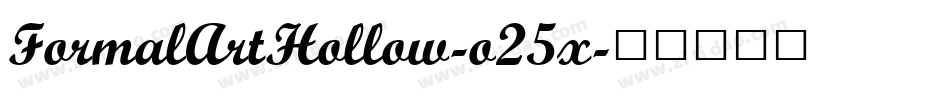 FormalArtHollow-o25x字体转换