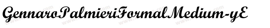 GennaroPalmieriFormalMedium-yEPM字体转换