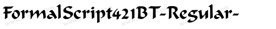 FormalScript421BT-Regular字体转换