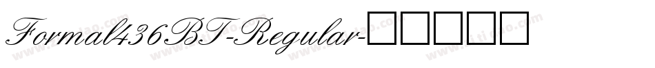 Formal436BT-Regular字体转换