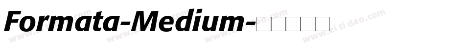 Formata-Medium字体转换