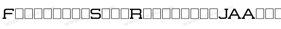 FormationSansRegular-vJAA字体转换