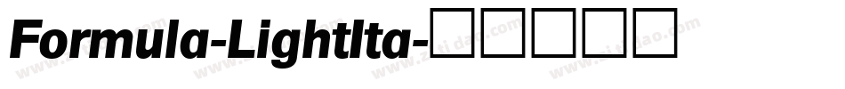 Formula-LightIta字体转换