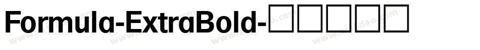 Formula-ExtraBold字体转换