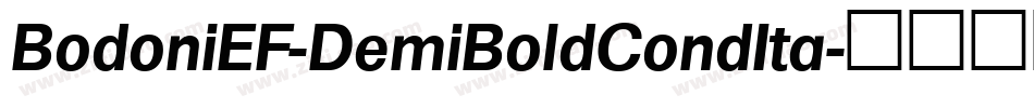 BodoniEF-DemiBoldCondIta字体转换