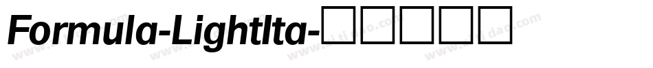 Formula-LightIta字体转换