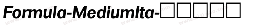 Formula-MediumIta字体转换