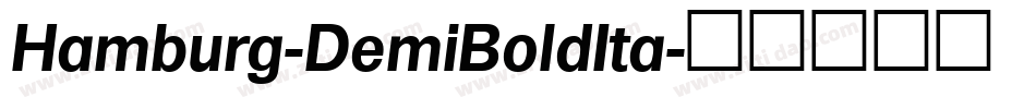 Hamburg-DemiBoldIta字体转换