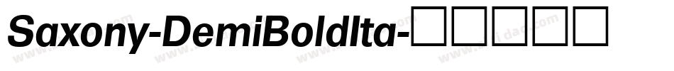 Saxony-DemiBoldIta字体转换