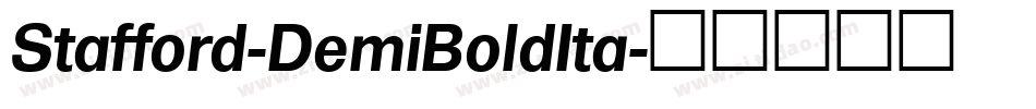 Stafford-DemiBoldIta字体转换