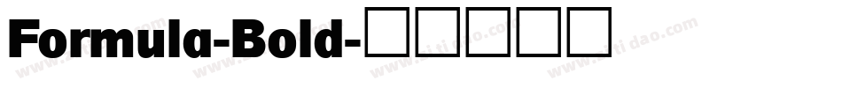 Formula-Bold字体转换