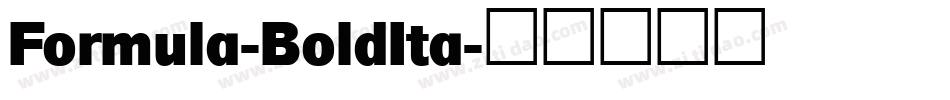 Formula-BoldIta字体转换