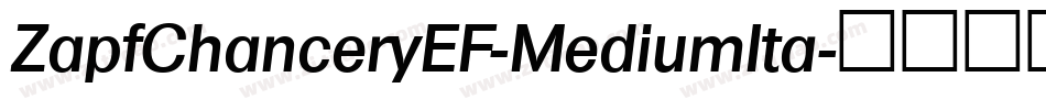 ZapfChanceryEF-MediumIta字体转换