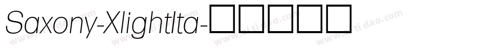 Saxony-XlightIta字体转换